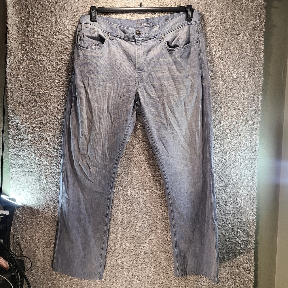 Fidelity Impala Men Straight 5 Pocket Jeans Size‎ 38 Blue Logo